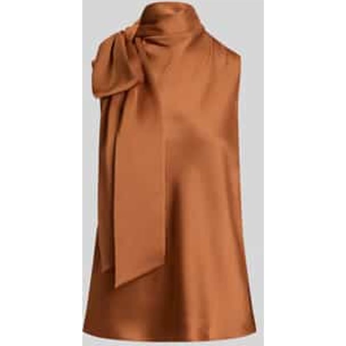 regular fit top met strik