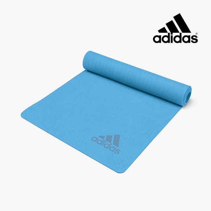 Adidas premium yogamat 5mm 7kleuren gray