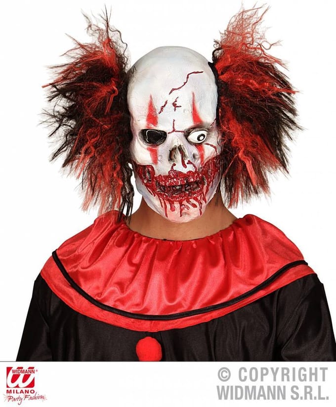 Bebloede clown masker voor volwassenen Halloween