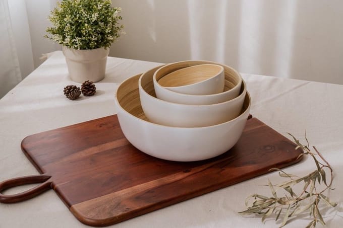 Bee's Wax - Bamboo Bowl White