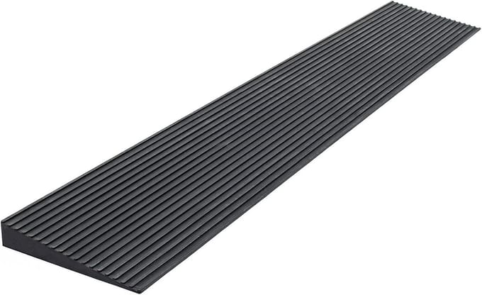 Deurdrempel voor rolstoel en rollator - 15 mm hoogte, rubber, antislip, op maat te snijden
