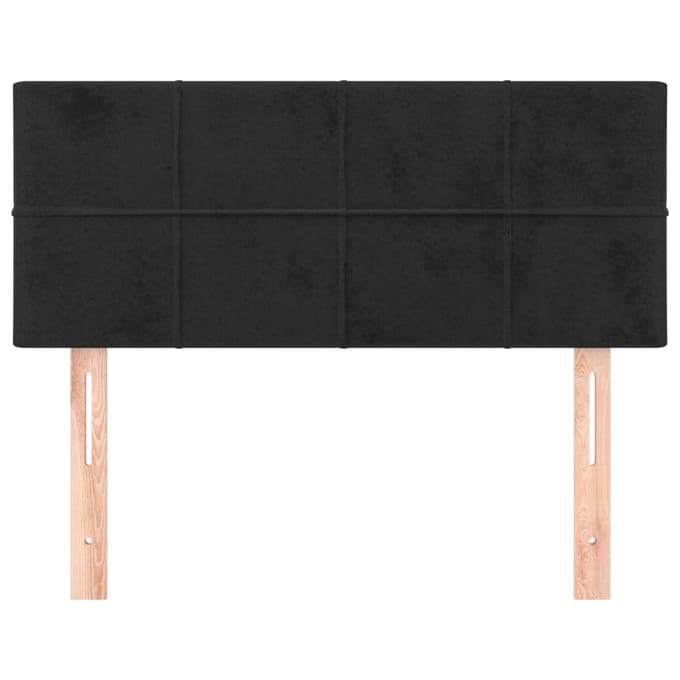 vidaXL - Hoofdbord - 80x5x78/88 - cm - fluweel - zwart