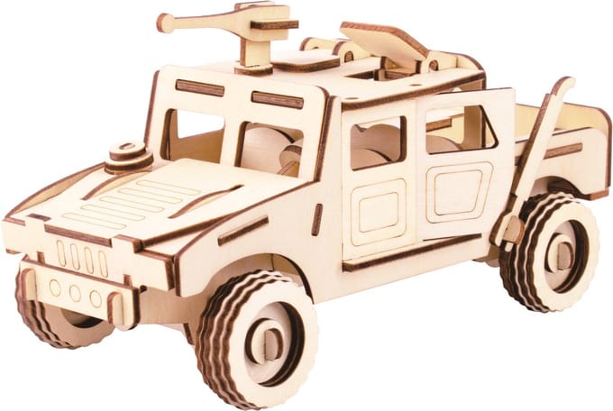 Bouwpakket 3D Puzzel Hummer- hout