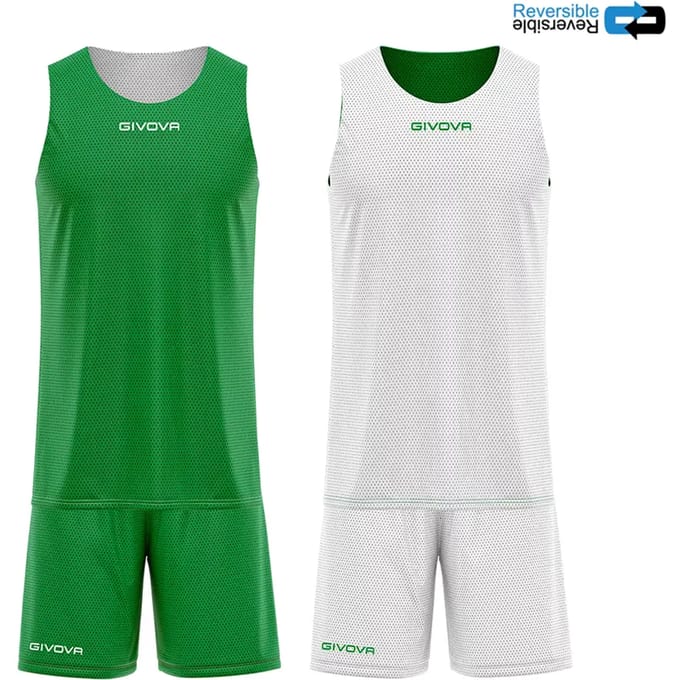Givova Double Set Zonder Mouwen Groen,Wit L