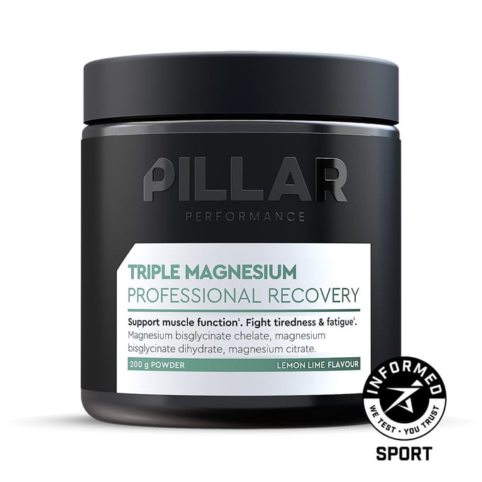 PILLAR Performance | Triple Magnesium Powder | Lemon Lime | pot - 200 g