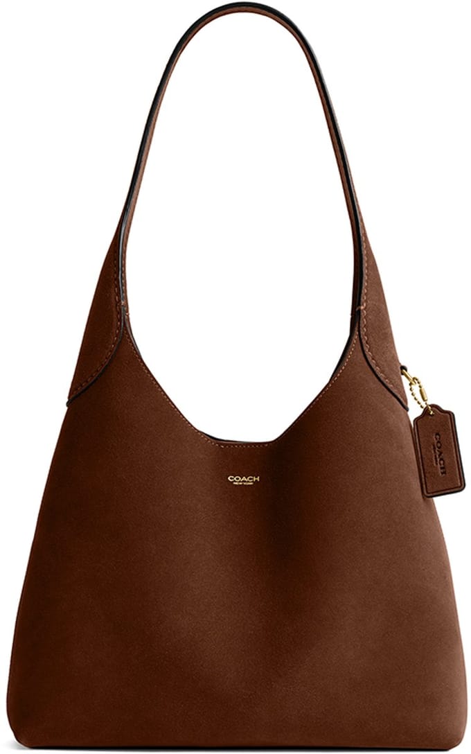 Coach Medium Schoudertas Dames - Suede - Brooklyn - Bruin