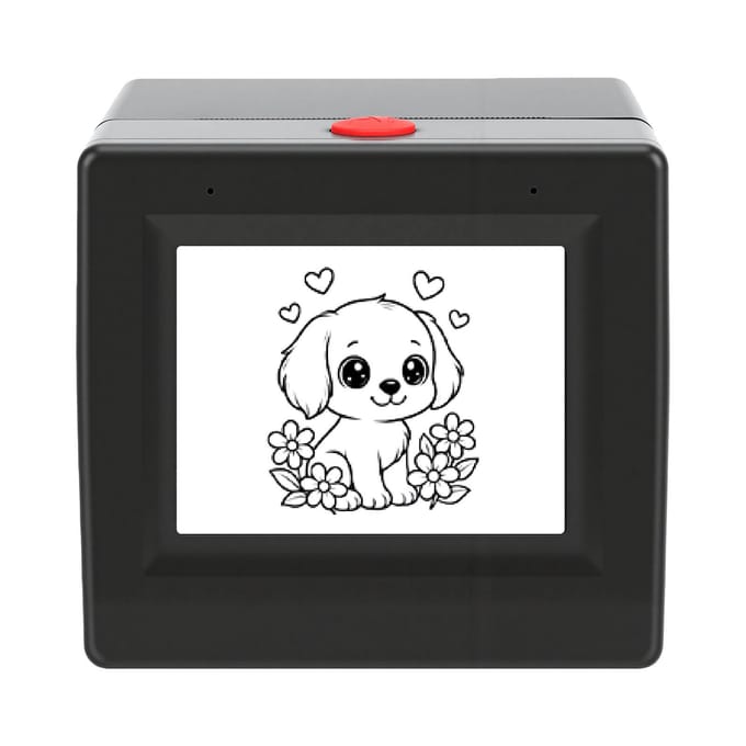 AI Stemstickers Printer Doos Thermische Sticker Maker met Display voor Thuis Studie DIY Projecten Zwart gray