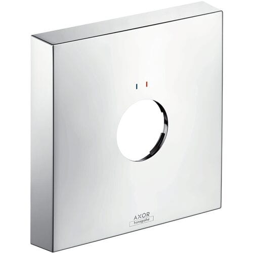 AXOR extension rosette angular 1-hole red blue 14965000
