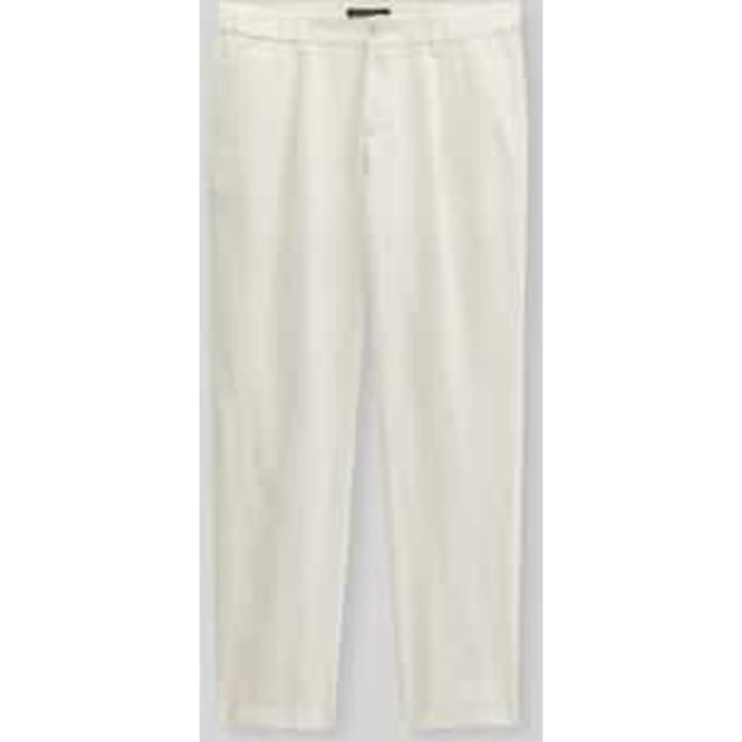 Linnen broek model 'OSBY JOGGER PLEATS'