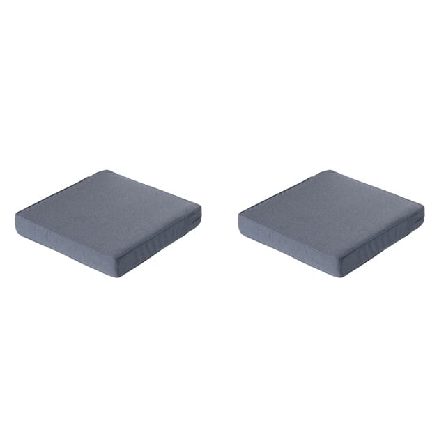 Madison - Lounge Profi-Line Zitkussen Manchester denim grey - Ca. 73x73 cm - Set van 2