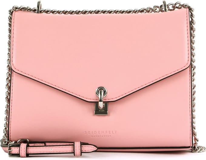 SEIDENFELT MANUFAKTUR Avondtas Schoudertas Kisa Soft Pink Roze