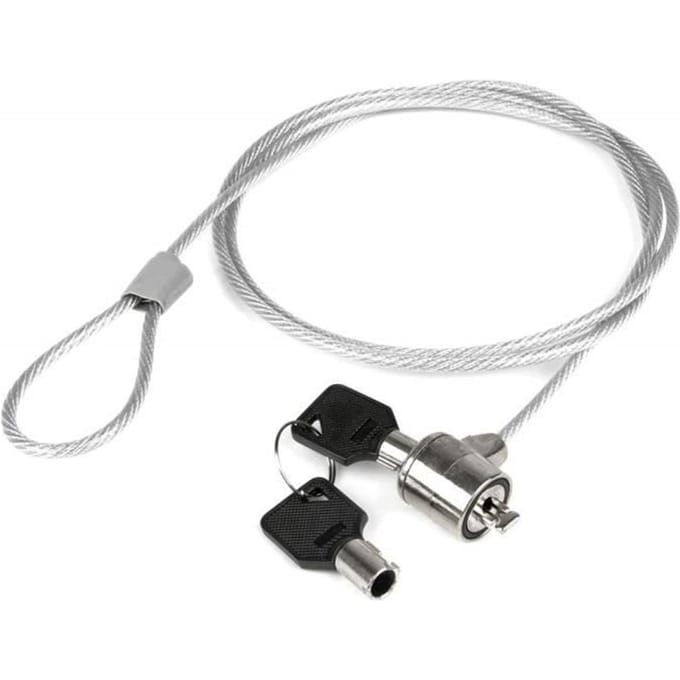 Câble antivol - Non spécifié - 110 cm - Acier - 2 clés - Verrouillage à clé