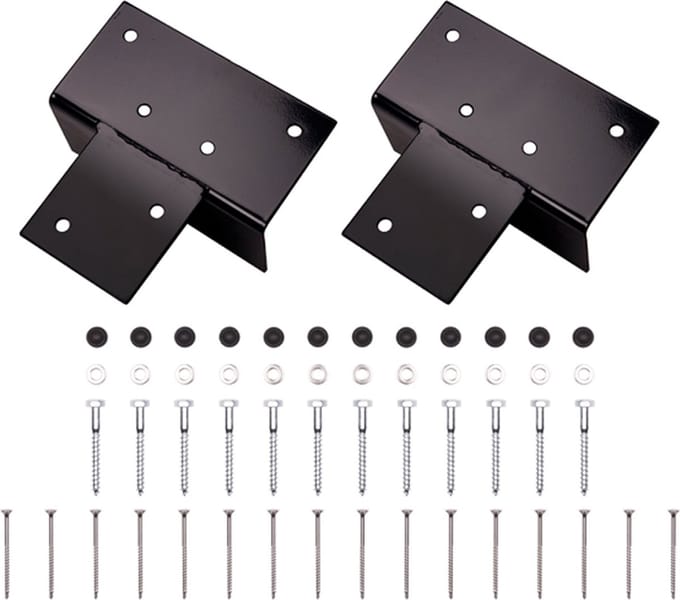 Platinum Sun & Shade – Pergola kit - Verlenging element voor monteren van Pergola palen - Zwart