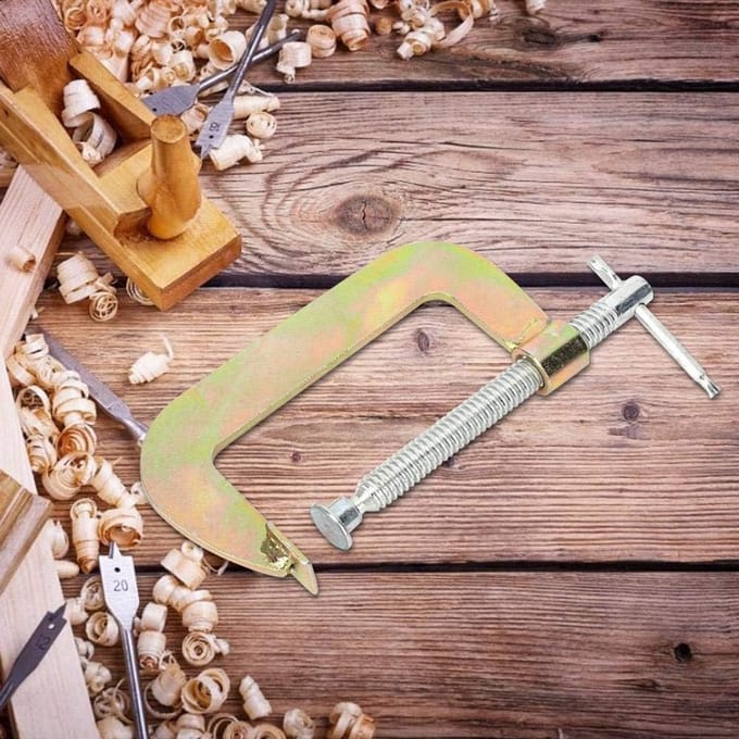 3pcs C Clamp Set, High-Performance G Clamp Woodworking Welding Handles Carpenter Tools (3 Inches)