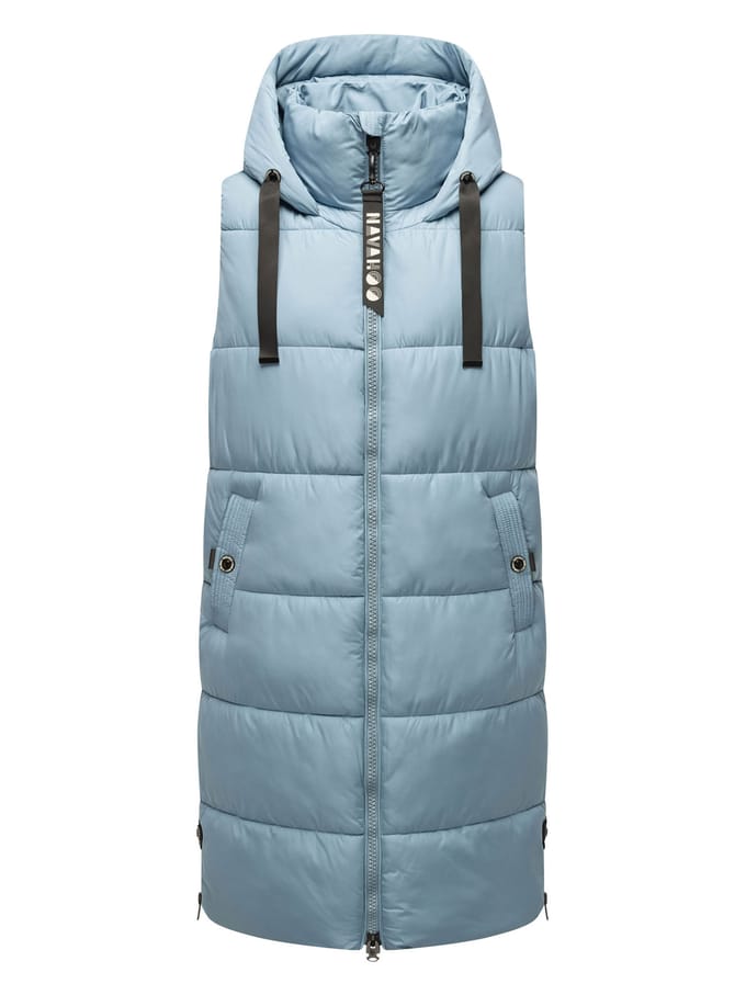 Navahoo dames lange bodywarmer Schnuffelchen – Warm & Stijlvol met Capuchon