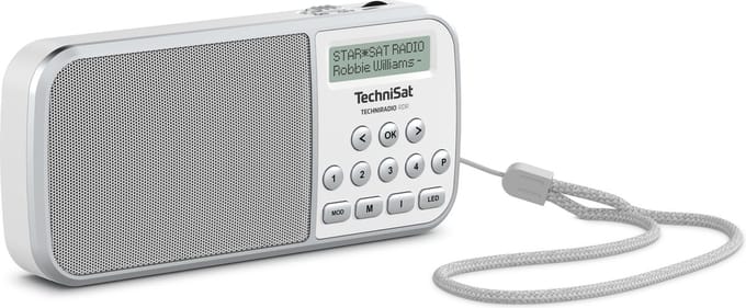 TechniSat Techniradio RDR Zakradio DAB+, FM AUX, USB Zaklamp Wit
