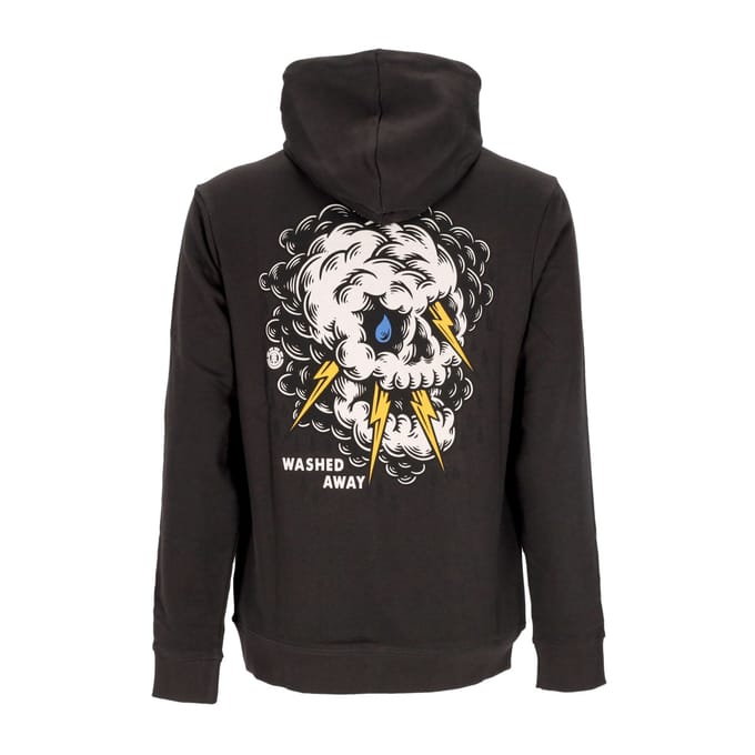 Angry Clouds Hoodie Herenhoodie Gebroken Zwart