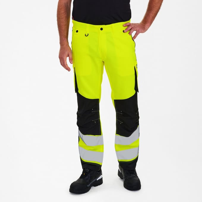 Engel Safety Light werkbroek 2545-319 - Hi-vis Yellow / Black - 28