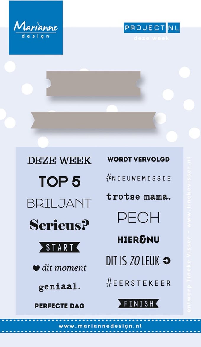 Marianne Design Stempel & Stencil Project Nederlands  Algemeen (Nederlands)