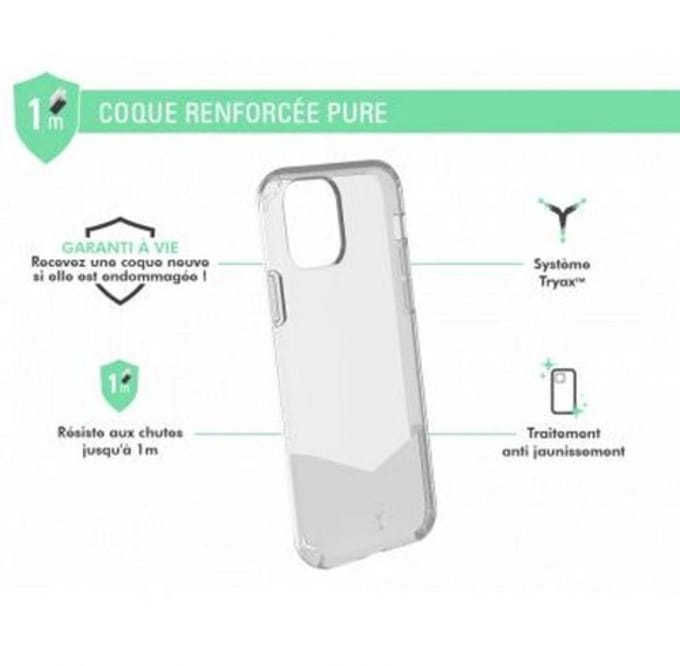 Force Case, Hoesje geschikt voor iPhone XR / 11 - PURE Versterkt, Transparant