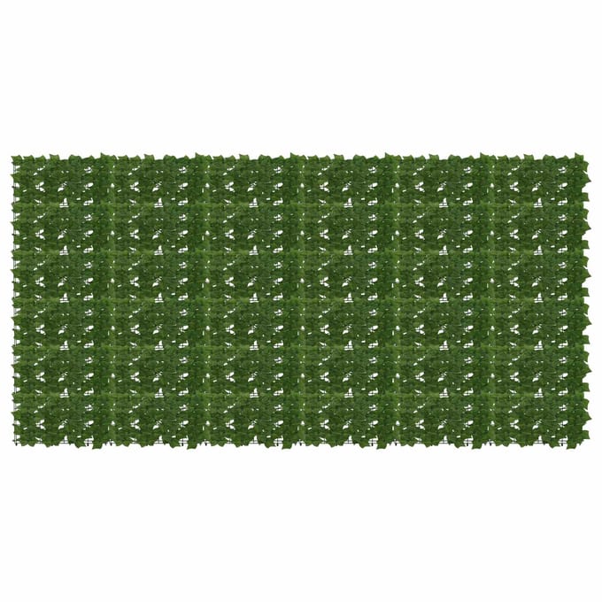 vidaXL - Balkonscherm - met - bladeren - 300 - x - 150 - cm - Polyethyleen - en - Stof