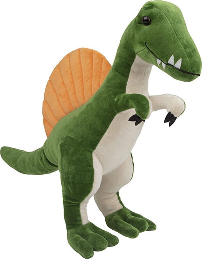 Nature Planet - Spinosaurus knuffel - Vrolijke kleuren - Groot
