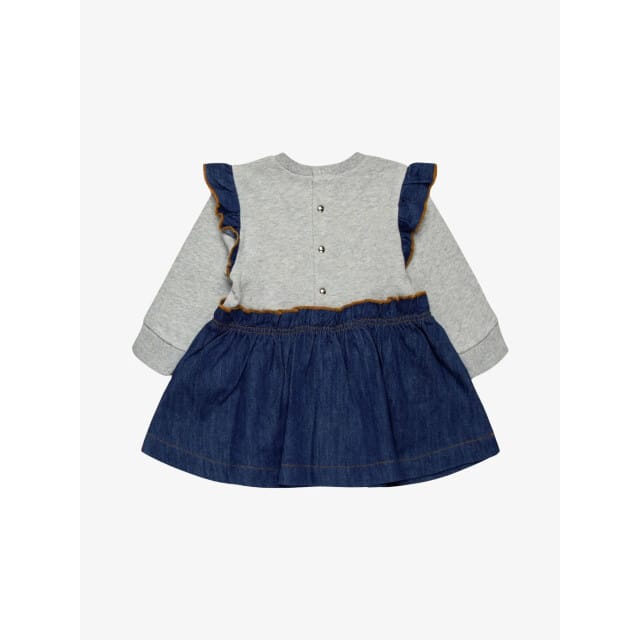 Diesel Meisjes jurk dimbob grey melange