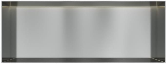 Hotbath &More Inbouwnis - 30 x 80 x 10 cm - Frameless - met LED-verlichting - RVS 316
