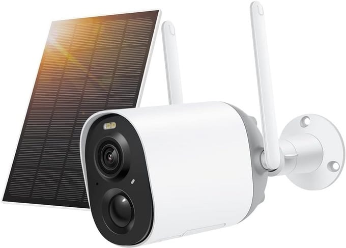 Draadloze Buitenbeveiligingscamera met AI-detectie