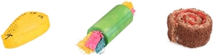 Flamingo Ernie - Speelgoed Knaagdier - Ks Ernie Hout + Luffa 3st - 1st - 127167 - 1st