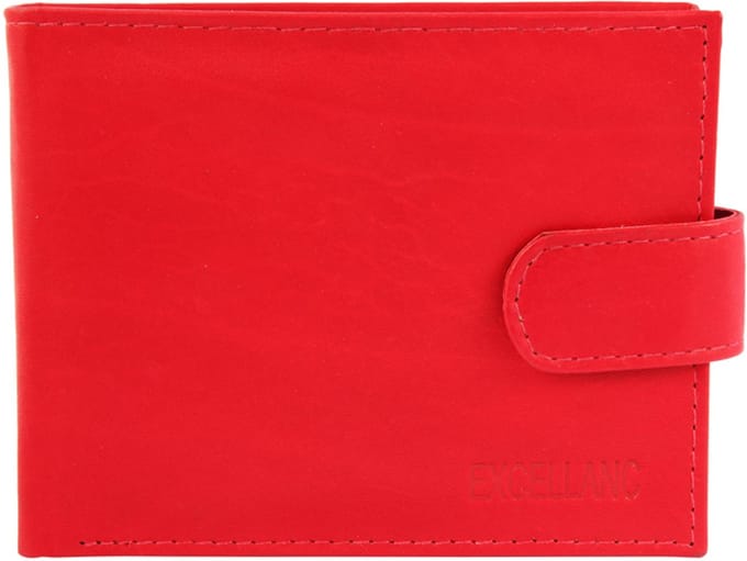 Excellanc heren portemonnee leer Rood