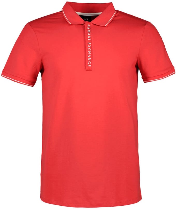 Armani Exchange 8nzf71z_jh2zu Korte Mouw Poloshirt Rood 2XL Man