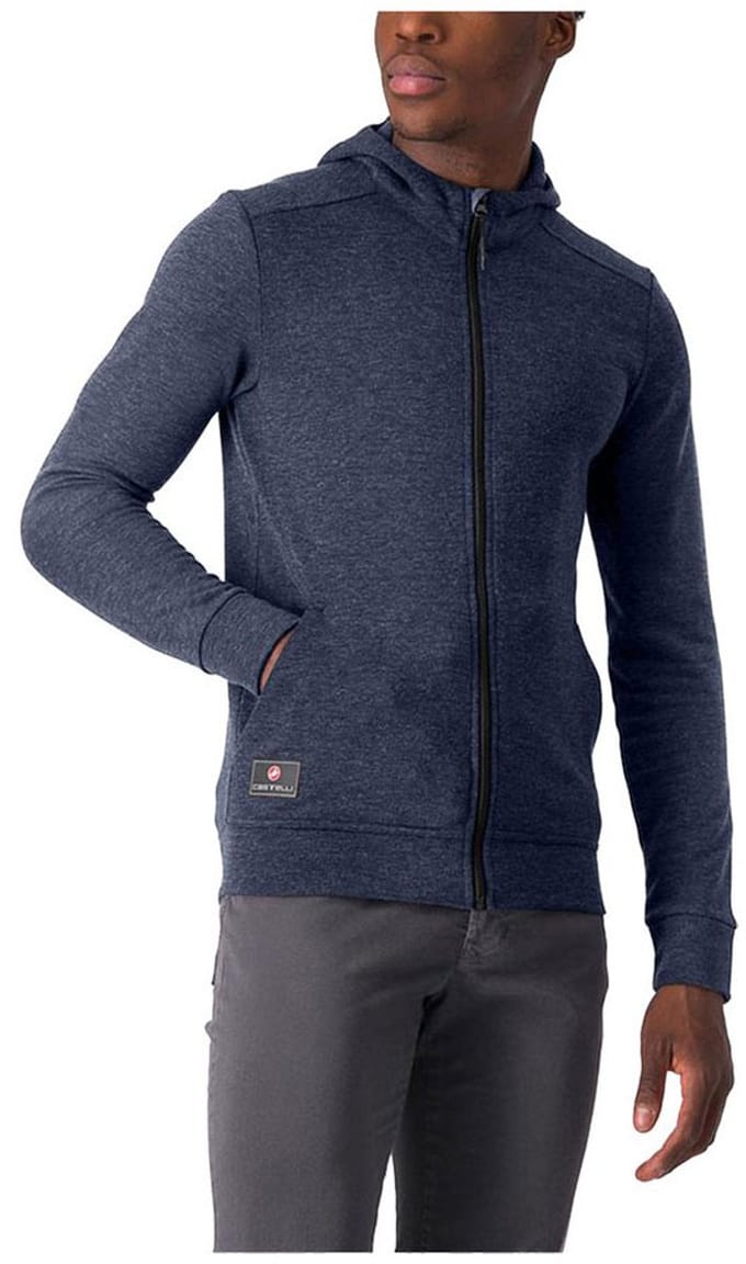 Castelli Milano 2 Sweatshirt Met Rits Blauw L Man