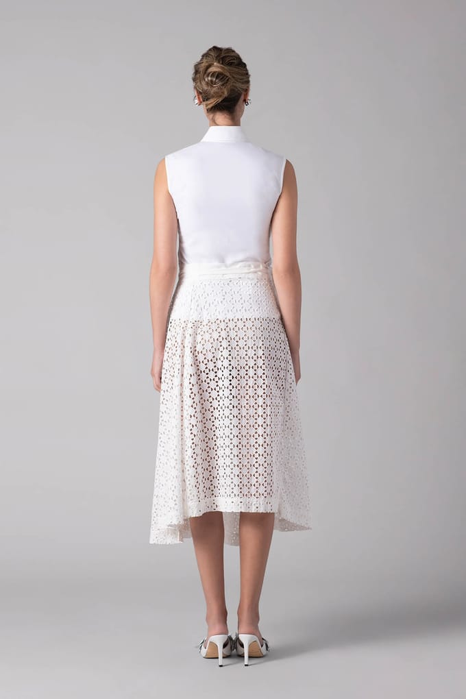 Anne Fontaine Cagliari White Größe: M | Midiröcke Outlet | Damen | Weiß