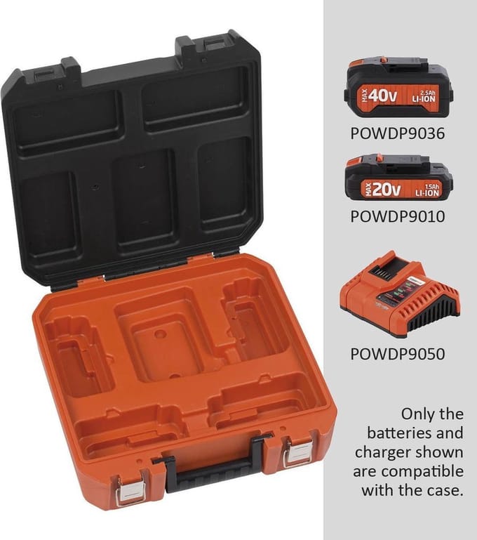 Batterijkoffer dual power 20v/40v POWDPTB05