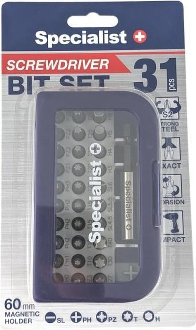 Specialist + Torsion 31 st, S2 staal, Impact
