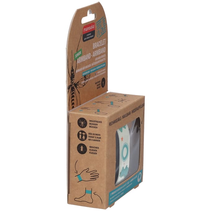 Manouka Junior Armband Anti-Muggen Dinosaurus 1