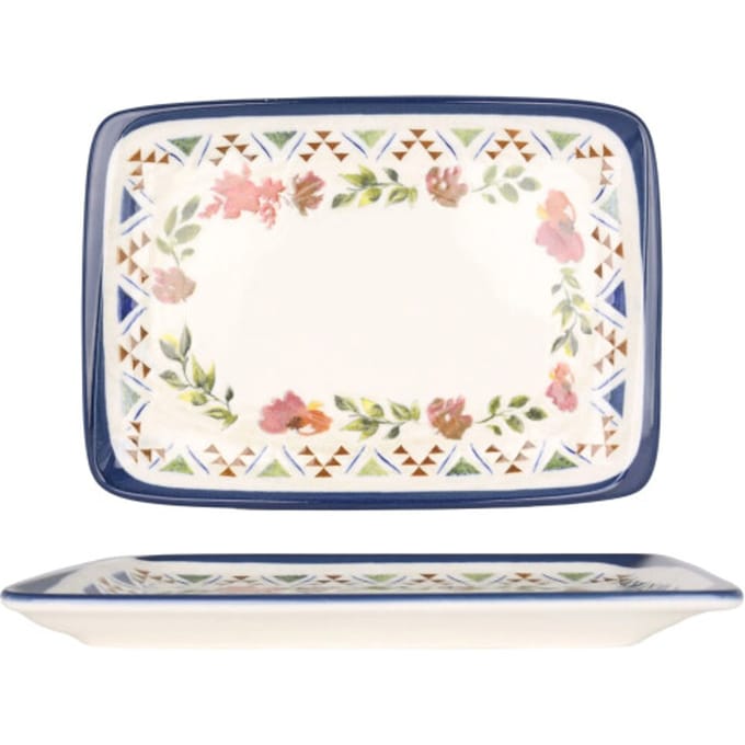 Bonna Serveerschaal - Spring - Porselein - 23x16 cm - set van 2