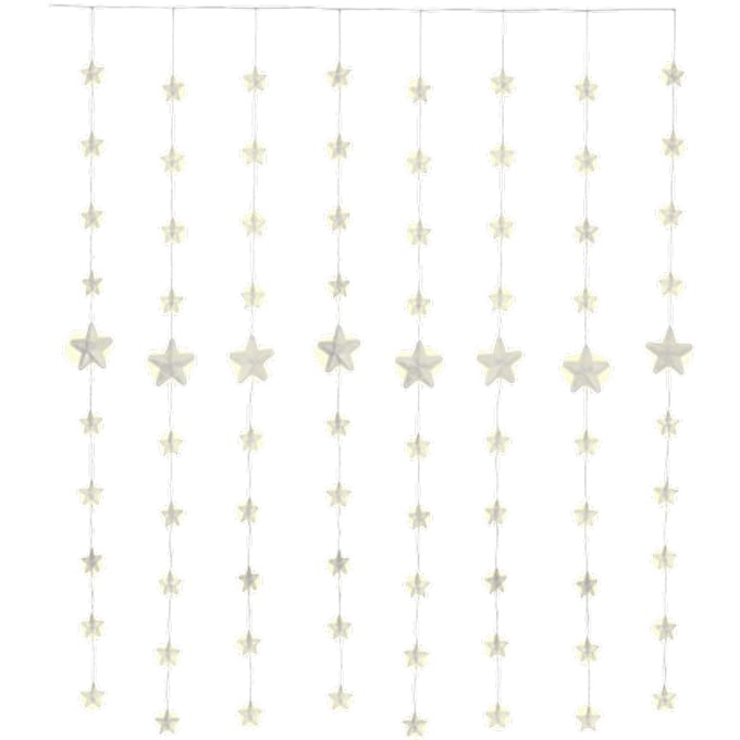 Goobay 80 LED sterrengordijn, op 1 batterij, 5 m, transparant