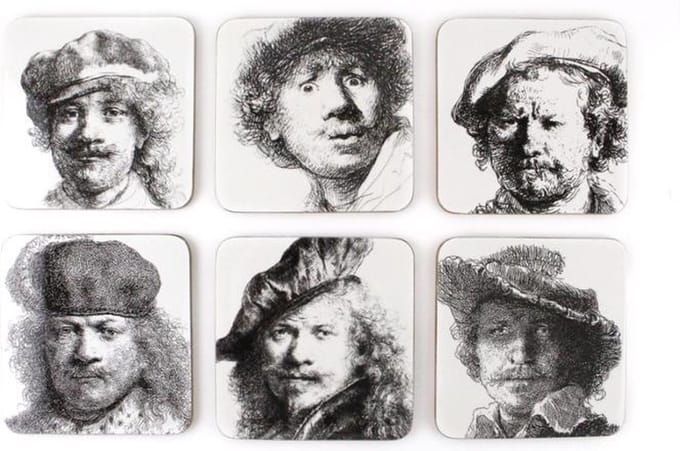 Onderzetters, Rembrandt Zelfportretten