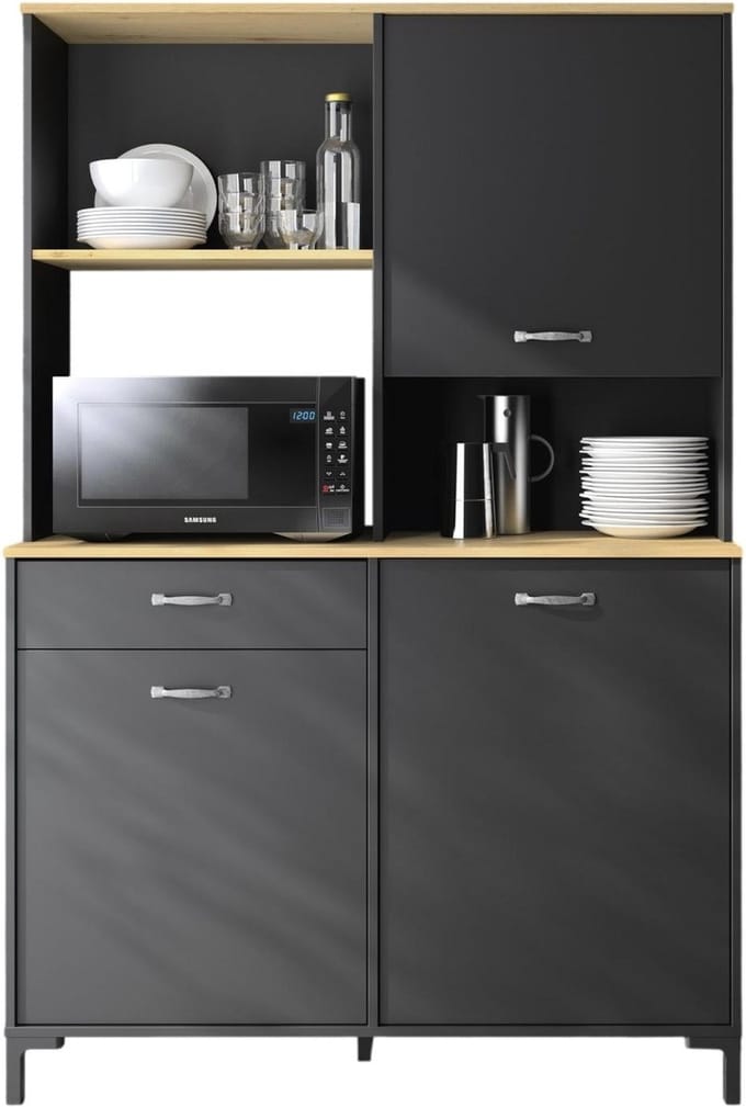 Keukenkast Fano 119x180 cm antraciet