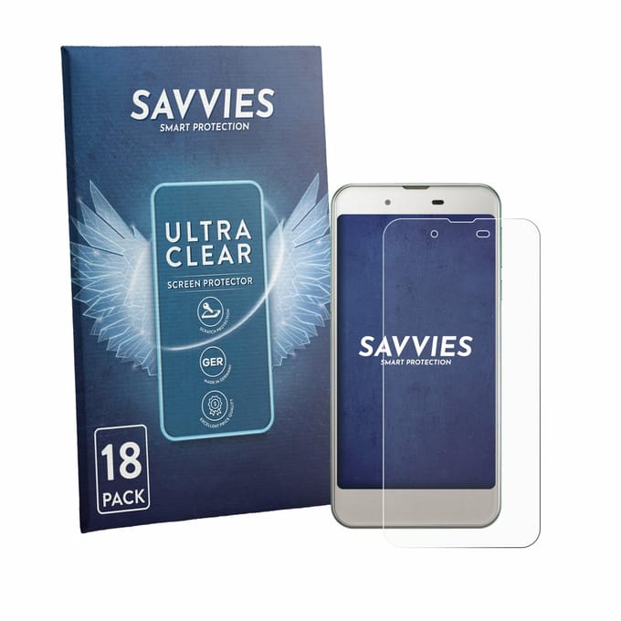 Savvies - Screenprotector voor Sharp Aquos SHV37 - Folie Beschermfolie transparant 18 Stuks