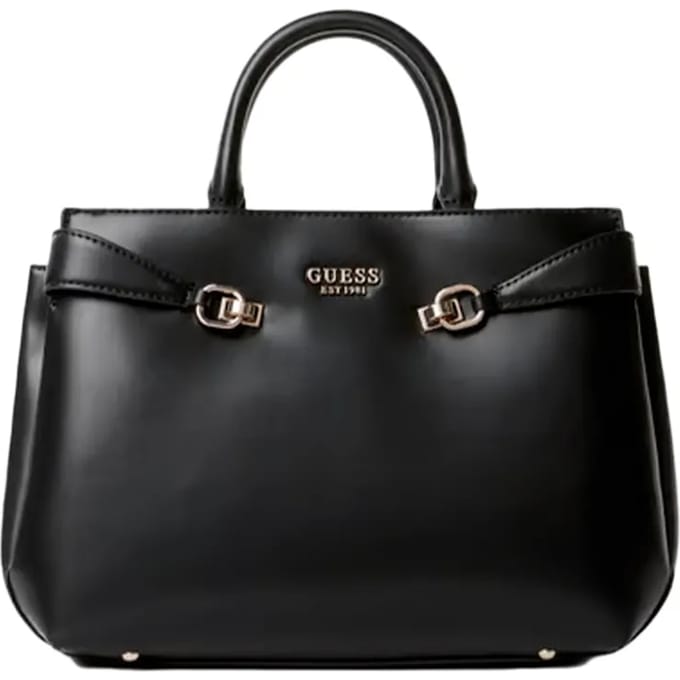 GUESS Handtas Schoudertas Lorelei Girlfriend Satchel Black Zwart