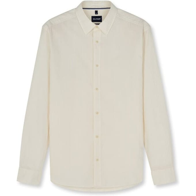 OLYMP Casual Overhemd, Regular Fit, Kent, Gebroken Wit