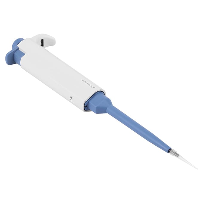 1 stuks Eenkanaals Handmatig Instelbare Pipet Pipettor Pipet Laboratoriumgereedschap 0.5~10ul white