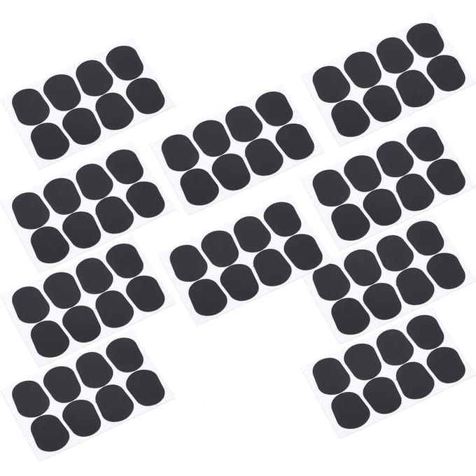 80 Stuks Saxofoon Mondstuk Pad Siliconen Zwart Kussen Pleisters Blaasinstrument Accessoires Dik 0,5 mm gray