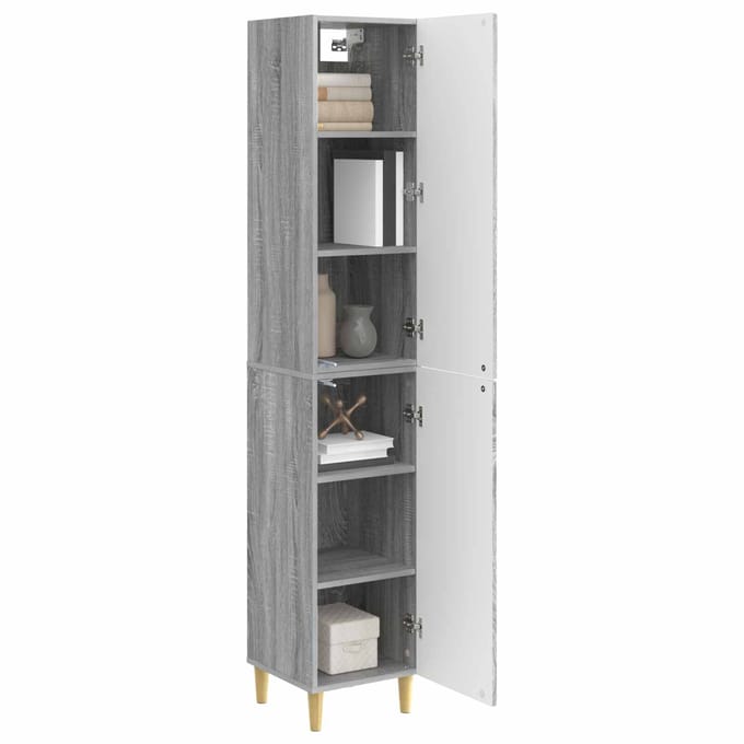 vidaXL - Kast - Set - 2 - st - Bewerkt - hout