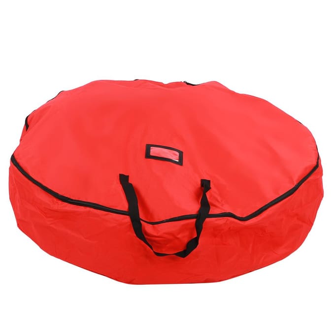 Rode Kerst Cadeau Opbergtas Decoratie Bel Krans Guirlande Container Waterdicht Stofdicht red
