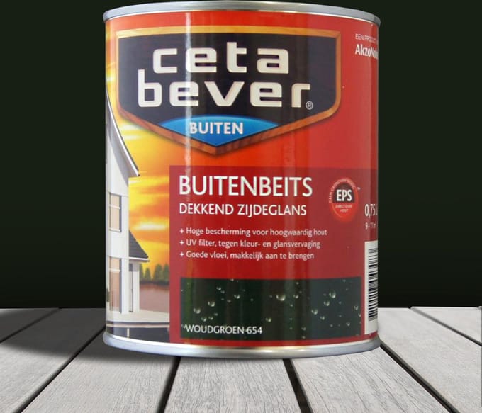 Cetabever Dekkende Buitenbeits - 0,75 liter - Woudgroen