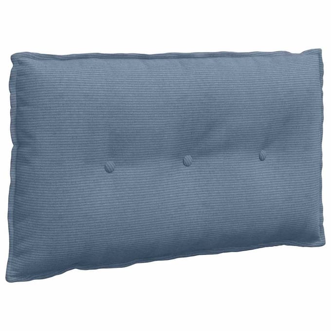 vidaXL - Rugkussen - Blauw - 80 - x - 50 - x - 19 - cm - Corduroy - stof